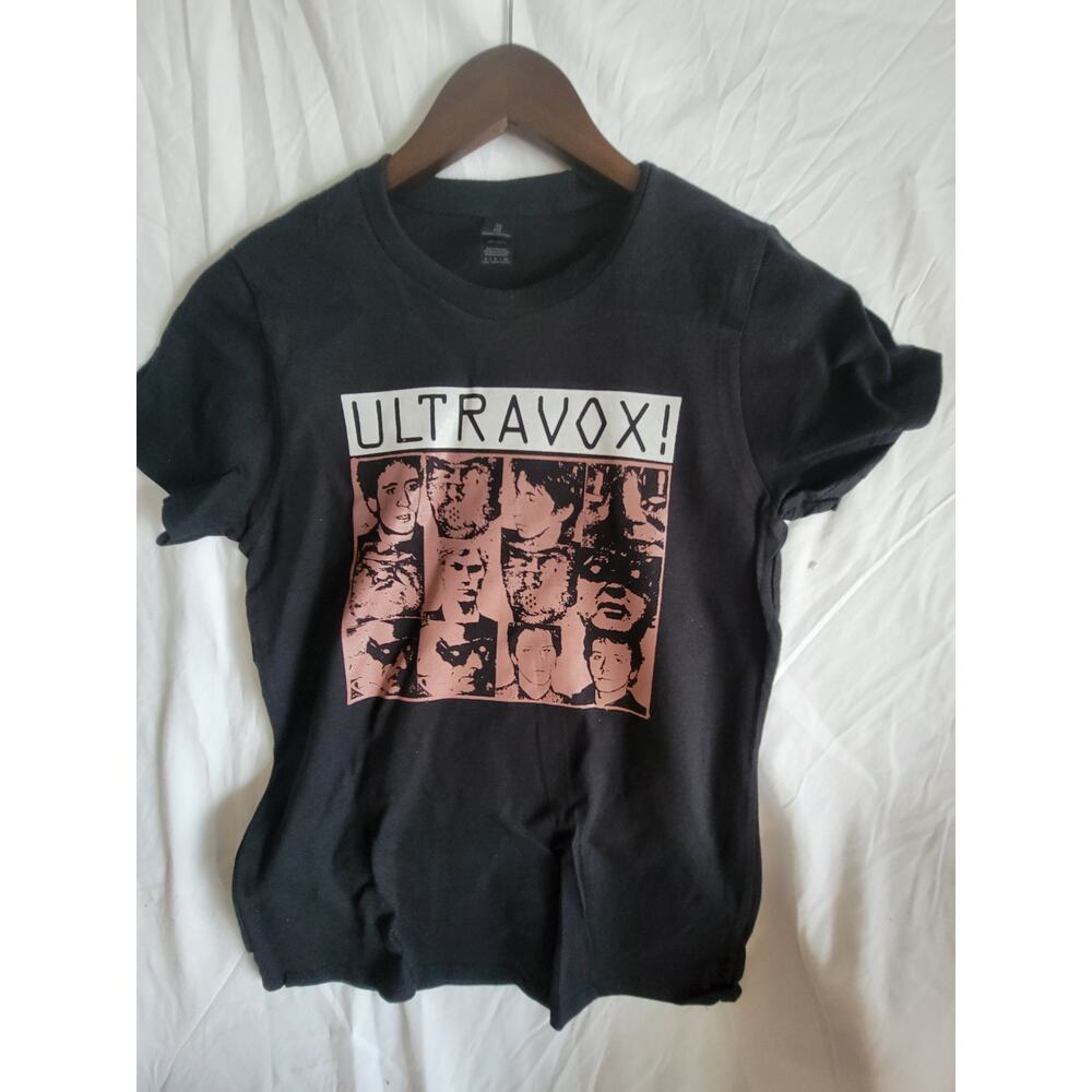 Ultravox band t shirt Ladies Small Black